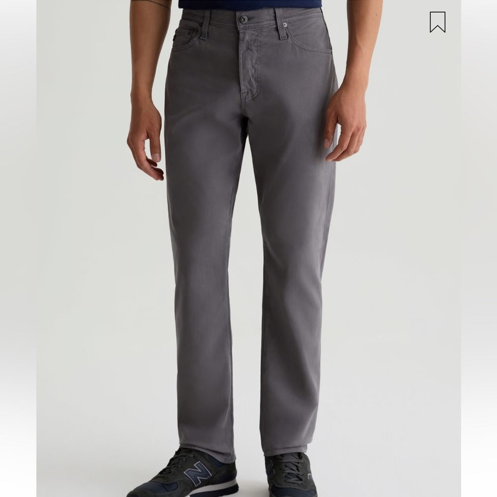 AG Graduate SUD Sueded Tailored Leg in Folkestone Grey - Picture 4 of 12